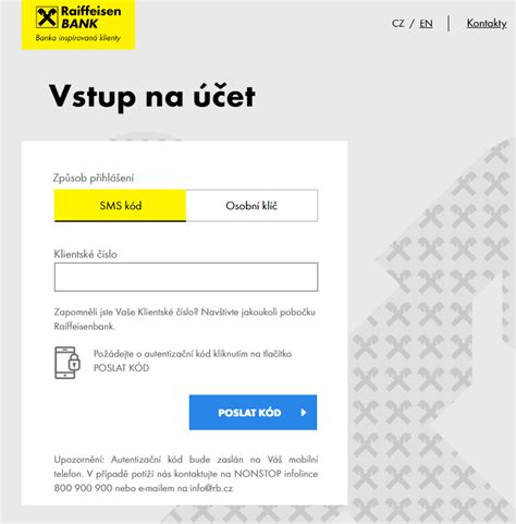 rb vstup na účet.